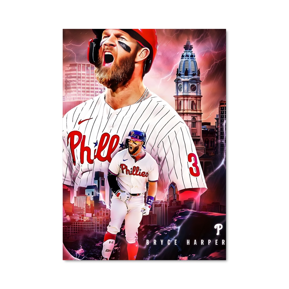 Poster Home Run Harper – affiche Baseball